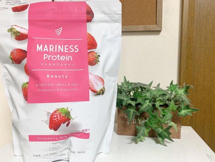 マリネスプロテイン 苺ミルク/mariness/その他プロテインを使ったクチコミ(2枚目)