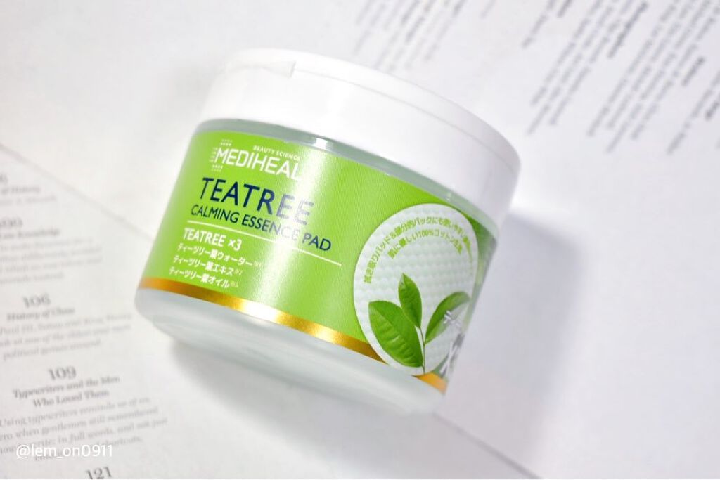 ティーツリーカーミングエッセンスパッド/MEDIHEAL/トナーパッドを使ったクチコミ(4枚目)