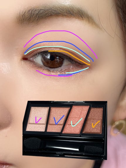 デザイニングブラウンアイズ/KATE/アイシャドウパレットを使ったクチコミ(4枚目)