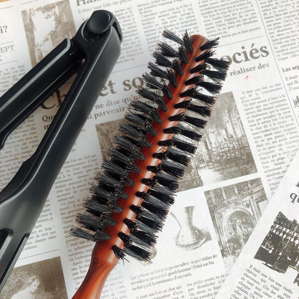 ストレートブローブラシ/貝印/ヘアブラシを使ったクチコミ(2枚目)