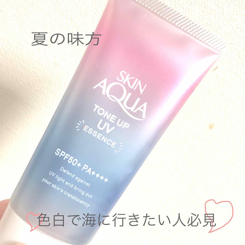 スキンアクア トーンアップUVエッセンス/スキンアクア/日焼け止めクリームを使ったクチコミ（1枚目）