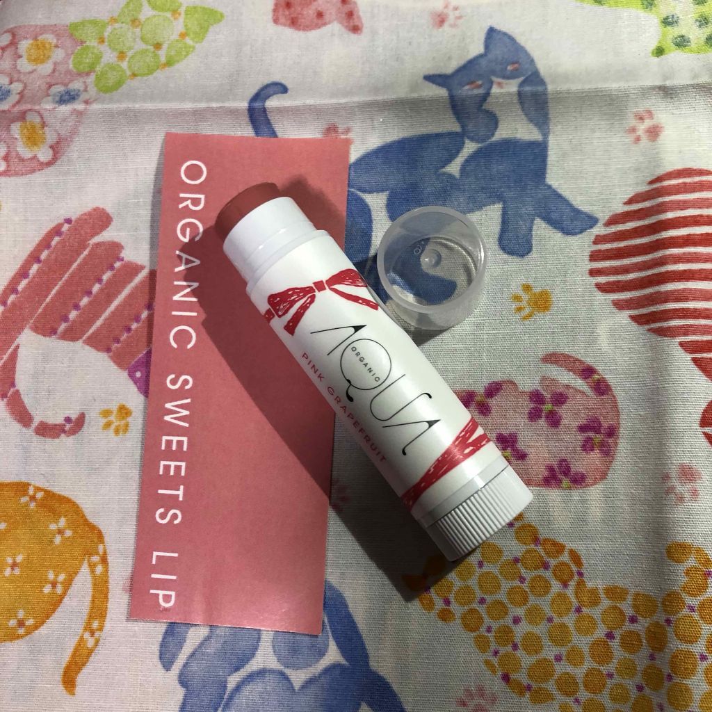 オーガニックスイーツリップ 04 ピンクグレープフルーツ/アクア・アクア/リップケアを使ったクチコミ（1枚目）