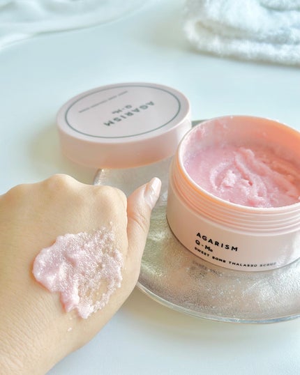 Q+Me スウィート ボム タラソ スクラブ/AGARISM/バスト・ヒップケアを使ったクチコミ(4枚目)