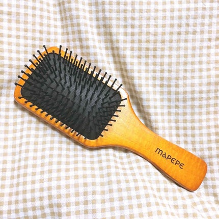 ふかふかクッションのミニパドルブラシ/マペペ/ヘアブラシを使ったクチコミ(1枚目)