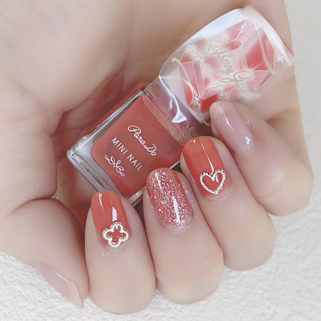 フレンドネイル(リニューアル品)	 1-15(33131)ルビーキッス/DAISO/マニキュアを使ったクチコミ（3枚目）