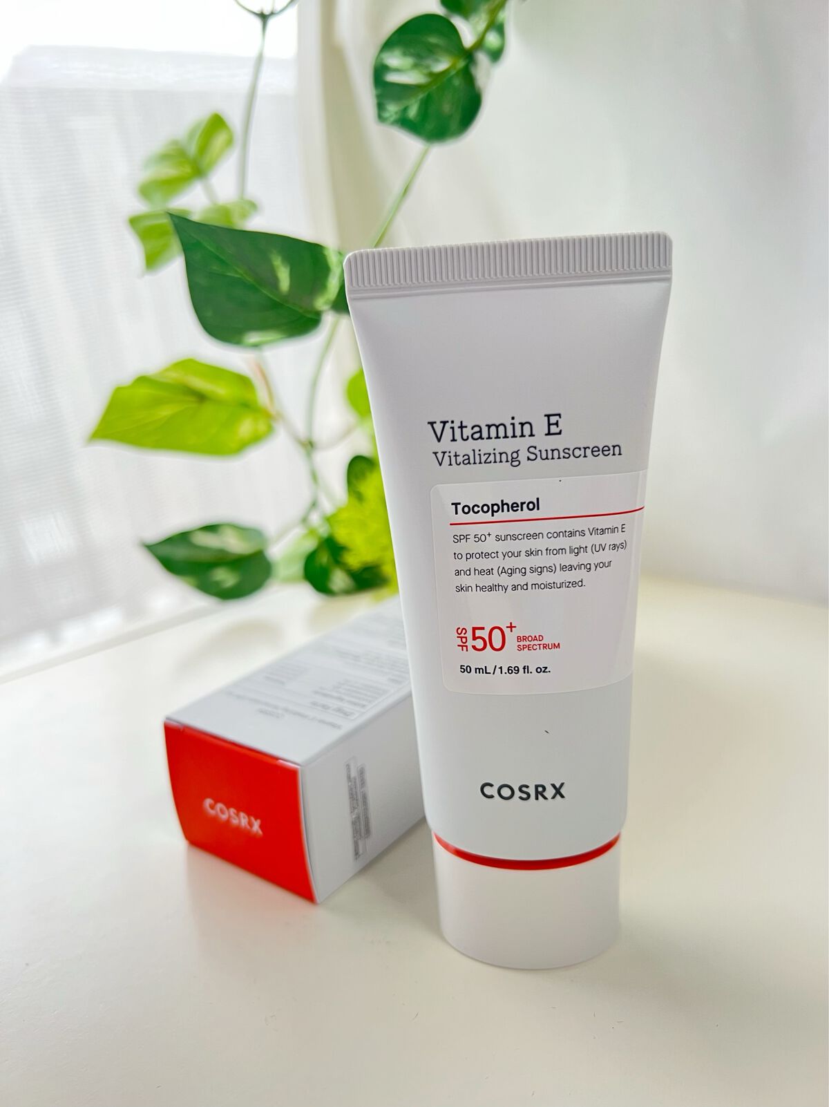 ビタミンEバイタライジングUVクリーム　SFP50＋/COSRX/日焼け止めクリームを使ったクチコミ（1枚目）
