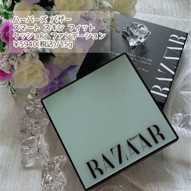 Harper's BAZAAR Cosmetics スマートスキンフィットクッションファンデーションのクチコミ「✼••┈┈••✼••┈┈••✼••┈┈••✼••┈┈••✼

Harper's BAZAAR .....」（2枚目）