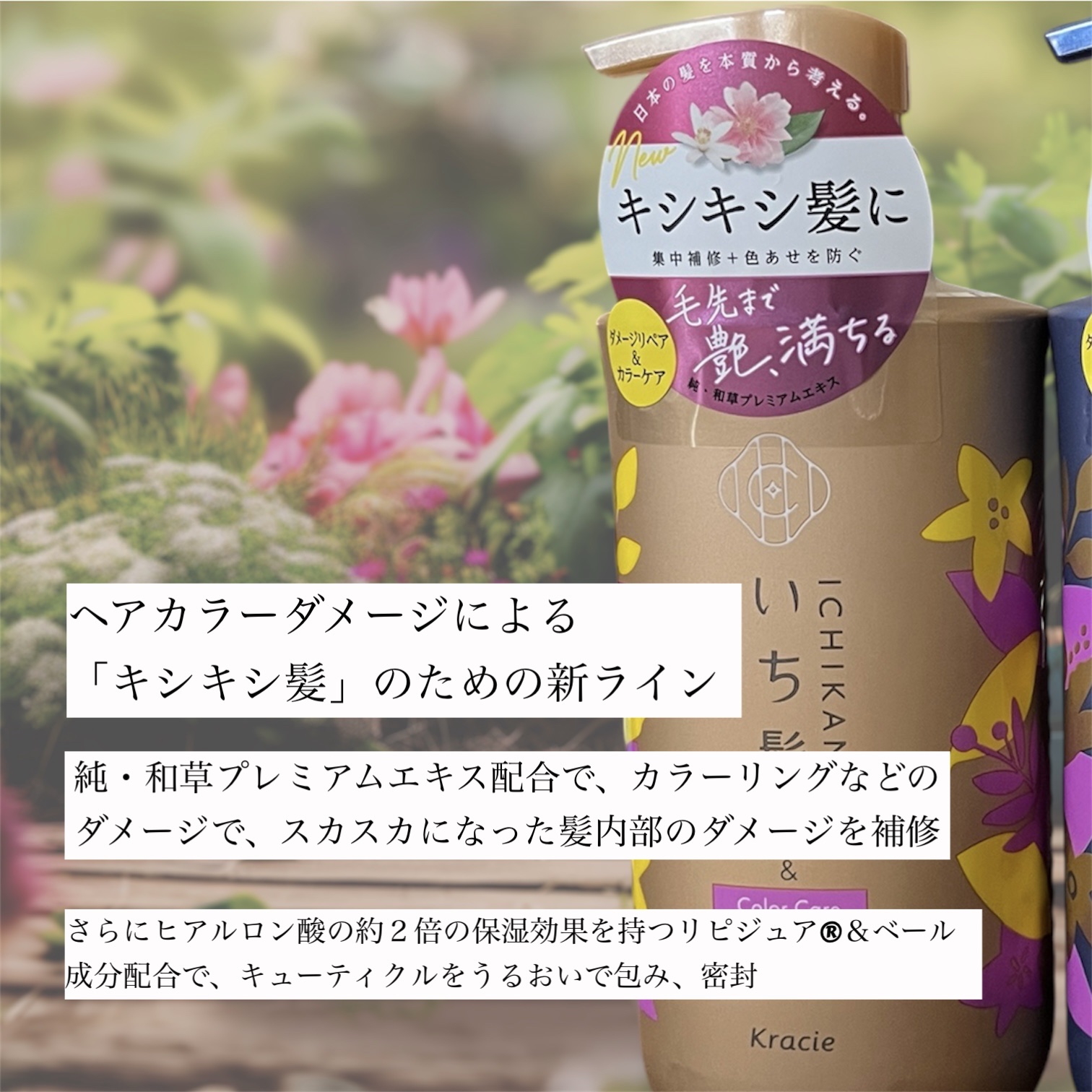 ダメージリペア＆カラーケア トリートメント/いち髪/洗い流すヘアトリートメントを使ったクチコミ（2枚目）