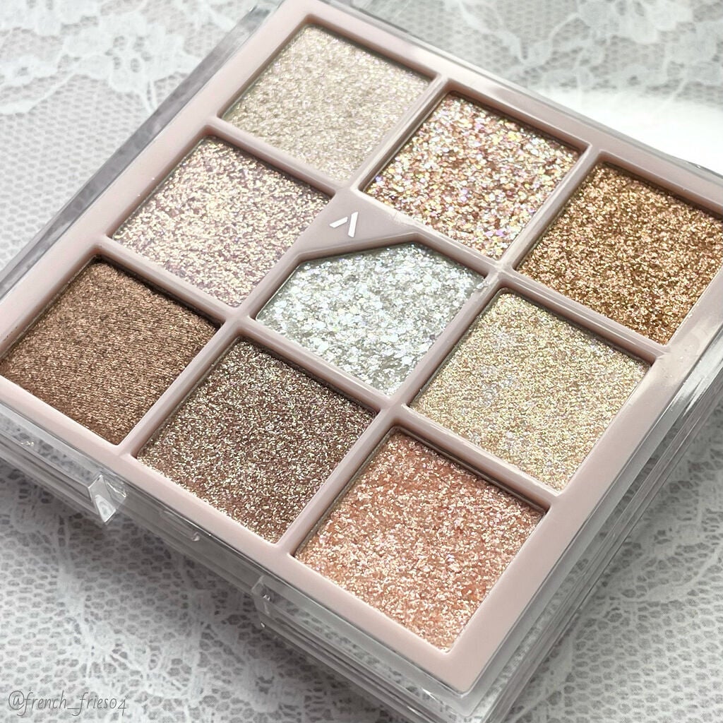 グリッターペディアアイパレット/unleashia/アイシャドウパレットを使ったクチコミ(10枚目)