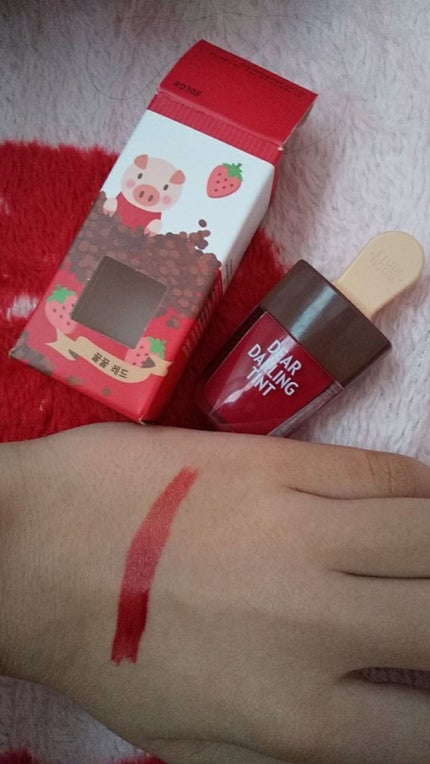 ディアダーリン ウォータージェルティント (アイスティント)/ETUDE/口紅を使ったクチコミ(1枚目)