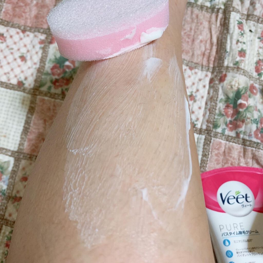 ヴィート ピュアバスタイム除毛クリーム 敏感肌用/Veet/除毛クリームを使ったクチコミ(4枚目)
