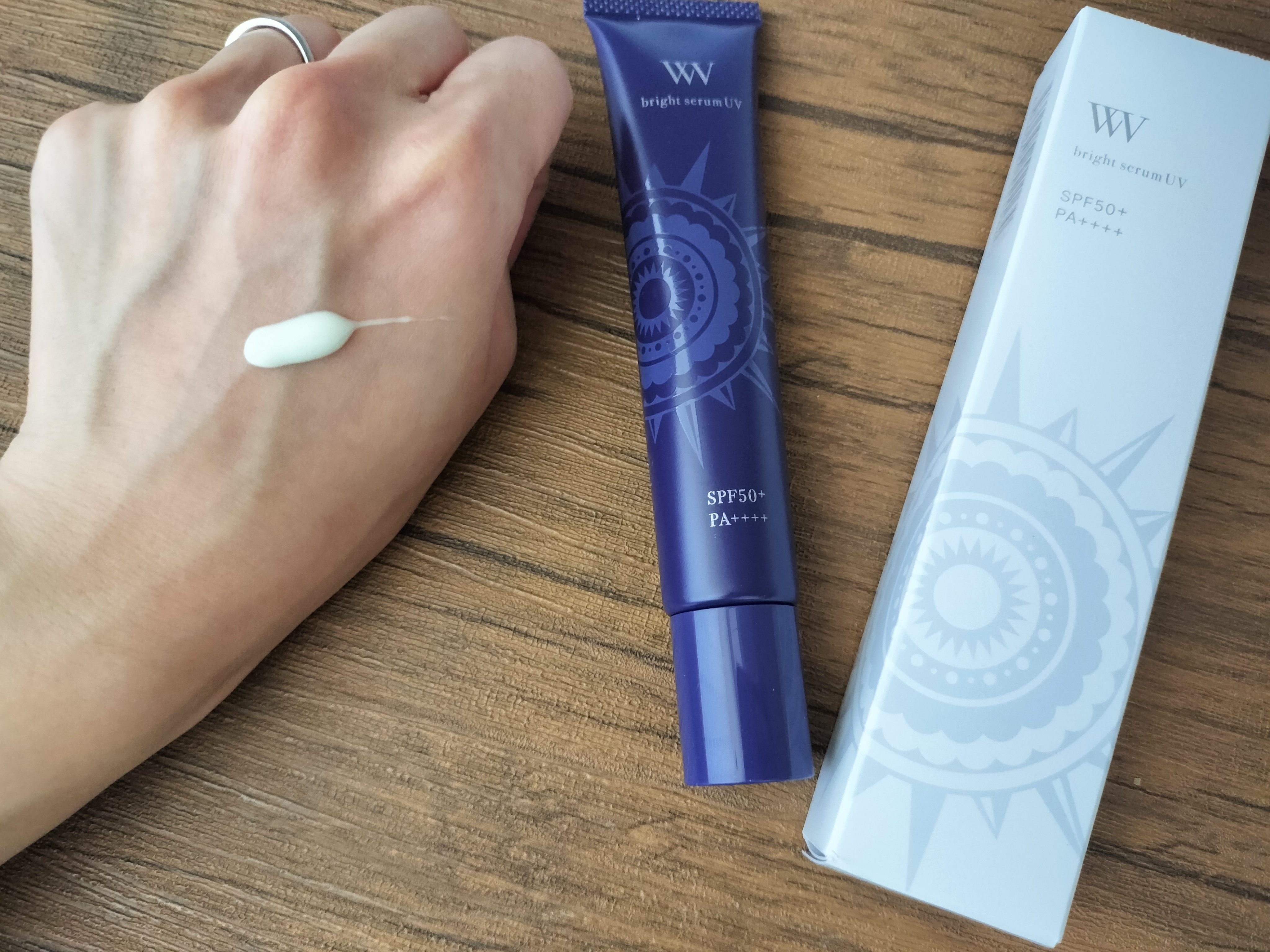 WHITE VEIL ブライトセラムUV/WHITE VEIL/日焼け止めローションを使ったクチコミ（2枚目）