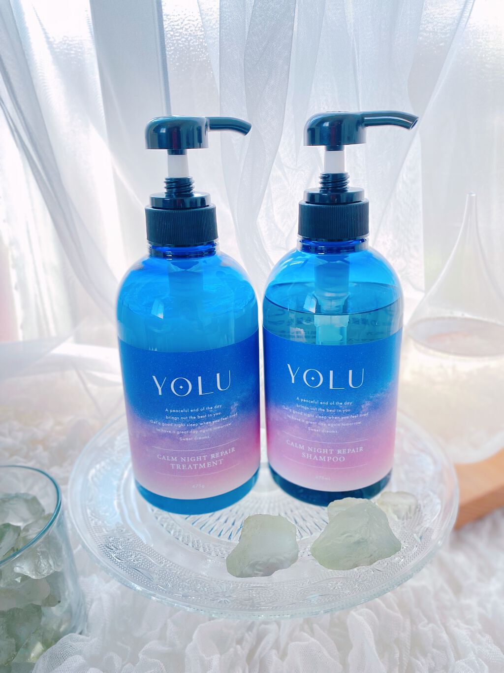 カームナイトリペアシャンプー/トリートメント/YOLU/市販シャンプーを使ったクチコミ(3枚目)