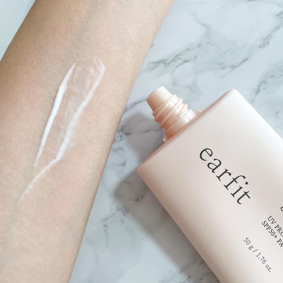 UVプロテクターモイスチャーサン/earfit/日焼け止めクリームを使ったクチコミ（3枚目）