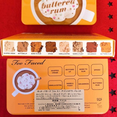 ホット バタード ラム ミニ アイシャドウ パレット/Too Faced/パウダーアイシャドウを使ったクチコミ（2枚目）