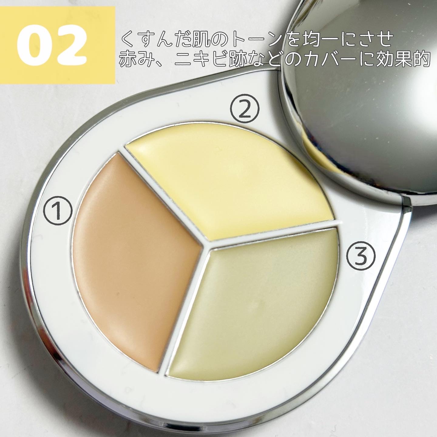 パーフェクトカバー コンシーラーパレット/Dear.A/パレットコンシーラーを使ったクチコミ（3枚目）