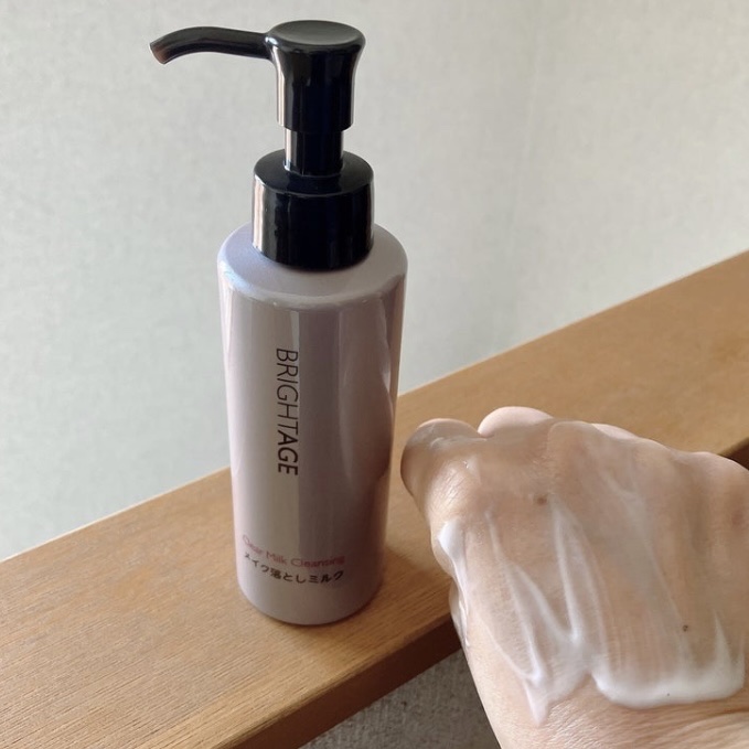 BRIGHTAGE クリア ミルククレンジングのクチコミ「#モニター提供
ブライトエイジ クリア ミルククレンジングを使いました。

医薬部外品のミルク.....」（3枚目）