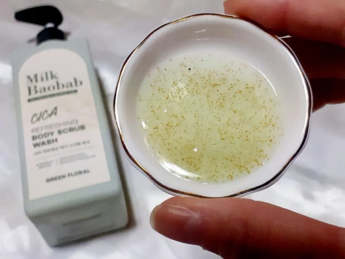 シカ リフレッシング ボディ スクラブ ウォッシュ/ミルクバオバブ/ボディスクラブを使ったクチコミ(2枚目)