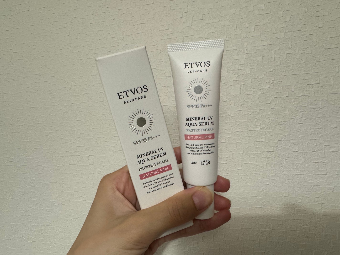 ミネラルUVアクアセラム/エトヴォス/美容液を使ったクチコミ(1枚目)