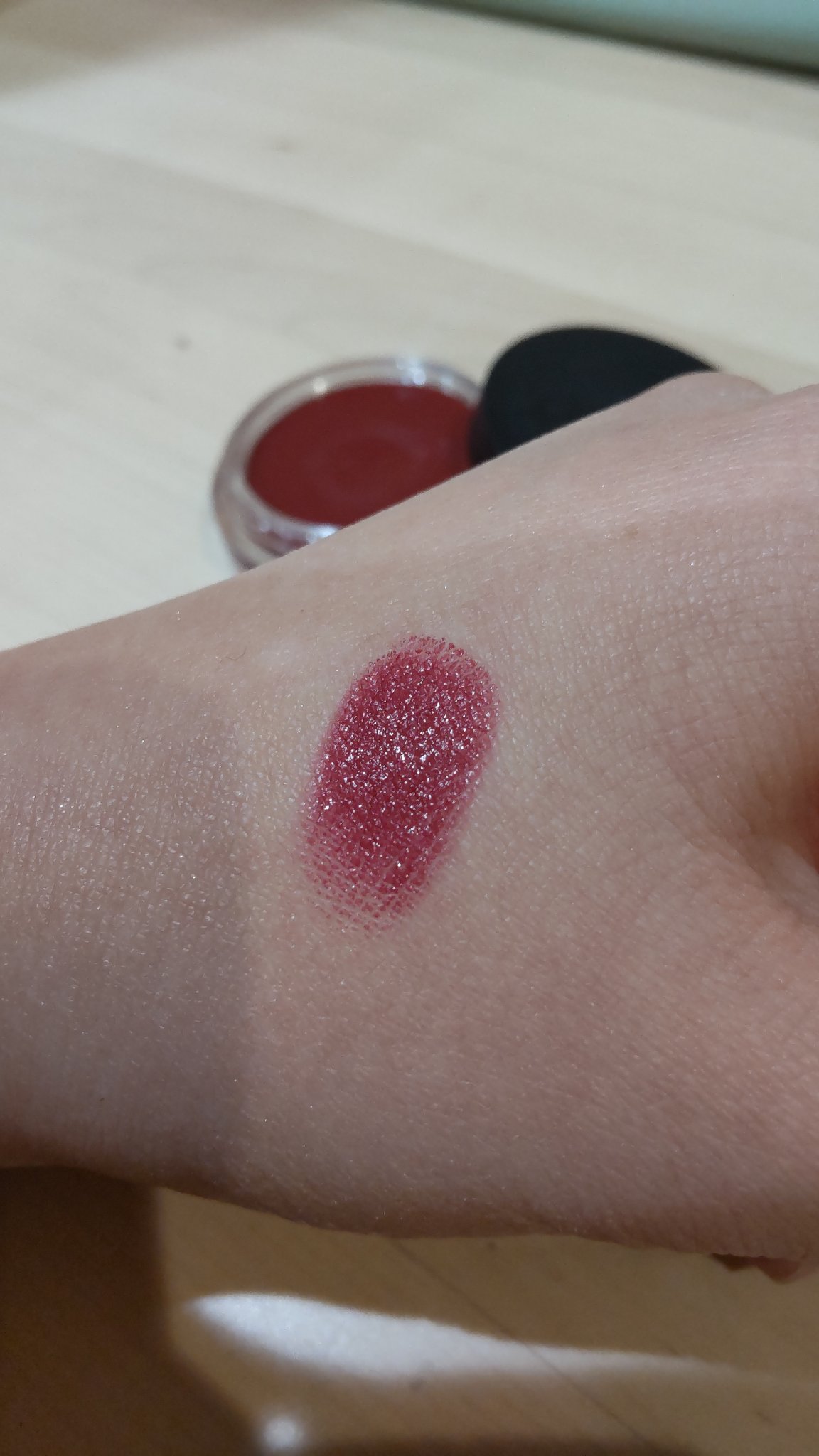 オールマイシングス トゥルービューティー リップバームトゥチーク 02 クランベリー(Cranberry)/all my things/リップバームを使ったクチコミ（2枚目）