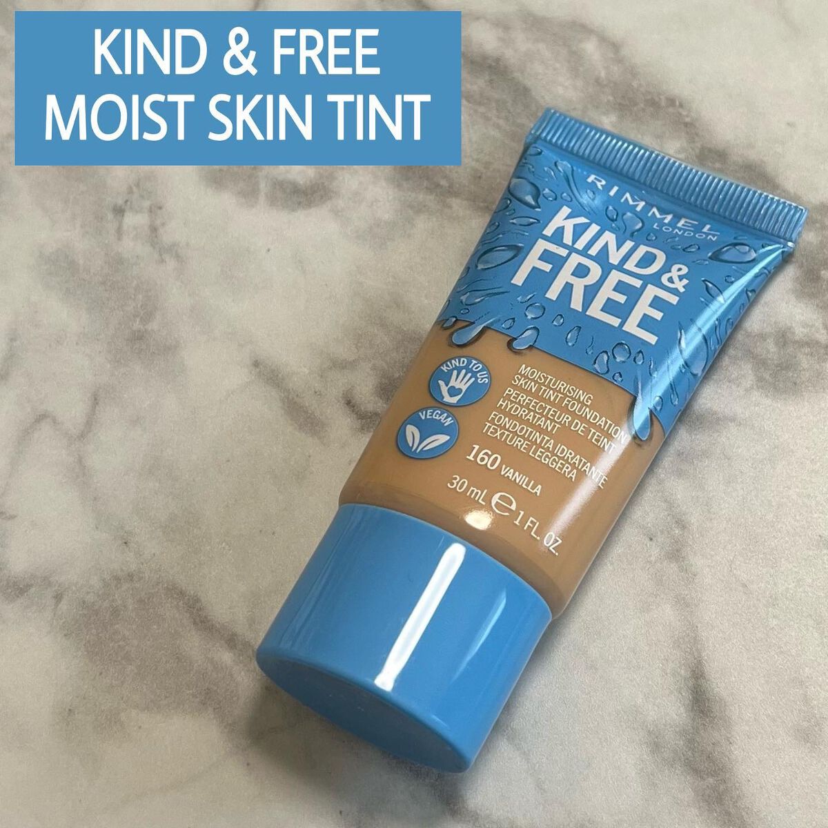 カインド&フリー モイストスキンティント/リンメル ロンドン/リキッドファンデーションを使ったクチコミ（2枚目）