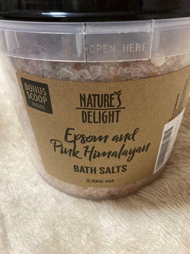 Epsom & Pink Himalayan Bath Salt/Natures Delight/入浴剤を使ったクチコミ（1枚目）