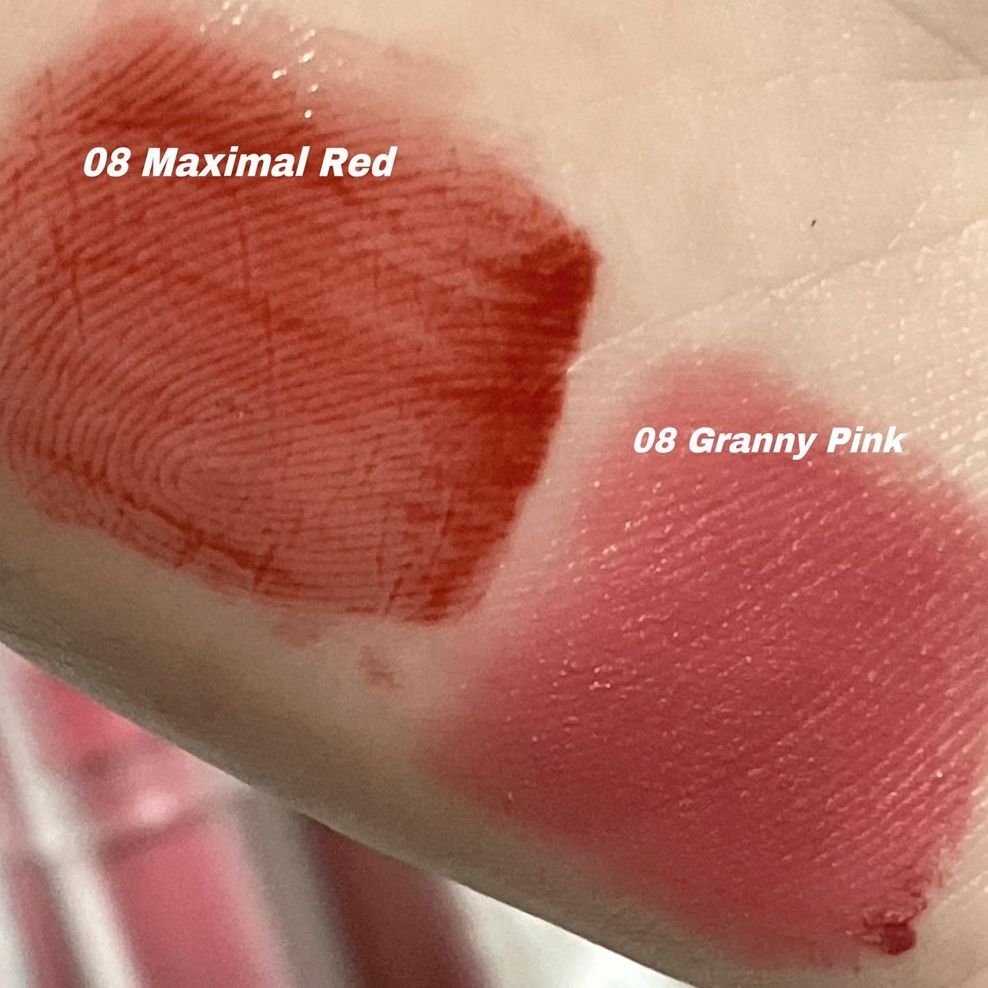 リップシルエットマットベルベットティント/i’m meme/リップティントを使ったクチコミ(6枚目)