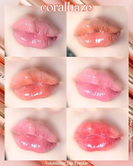 ボリューマイジングフォンデュリップ/Coralhaze/口紅を使ったクチコミ(1枚目)