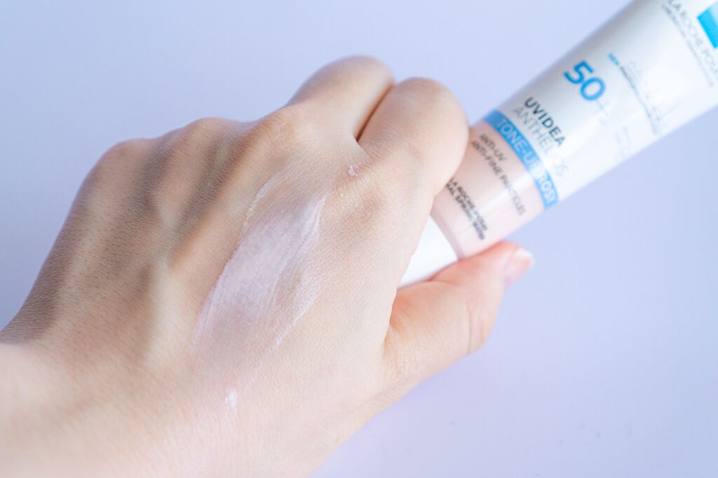 UVイデア XL プロテクショントーンアップ ローズ/ラ ロッシュ ポゼ/日焼け止めクリームを使ったクチコミ（3枚目）