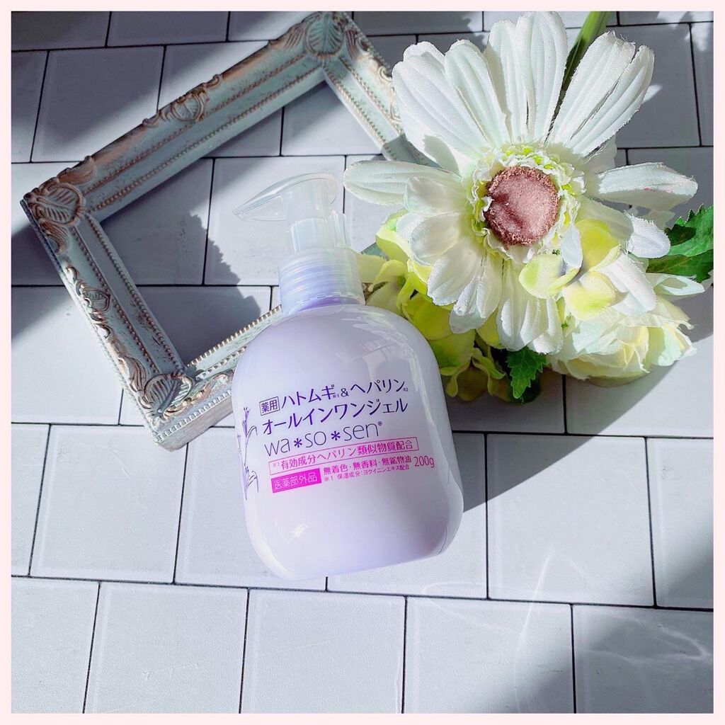 薬用ハトムギ&ヘパリンオールインワンジェル/wa*so*sen/オールインワン化粧品を使ったクチコミ(1枚目)