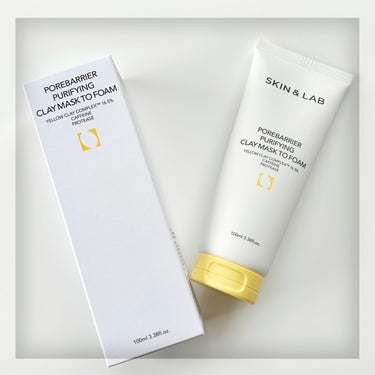 SKIN&LAB ポアバリアピューリファイングクレイマスクトゥフォームのクチコミ「𓍯POREBARRIER PURIFYING CLAY MASK TO FOAM⌇SKIN&L.....」（1枚目）