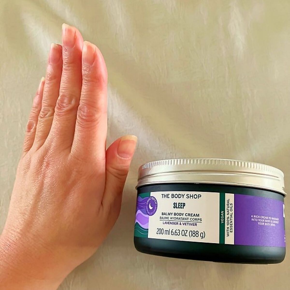 ウェルネス バーミィボディクリーム ラベンダー&ベチバー/THE BODY SHOP/ボディクリームを使ったクチコミ(9枚目)