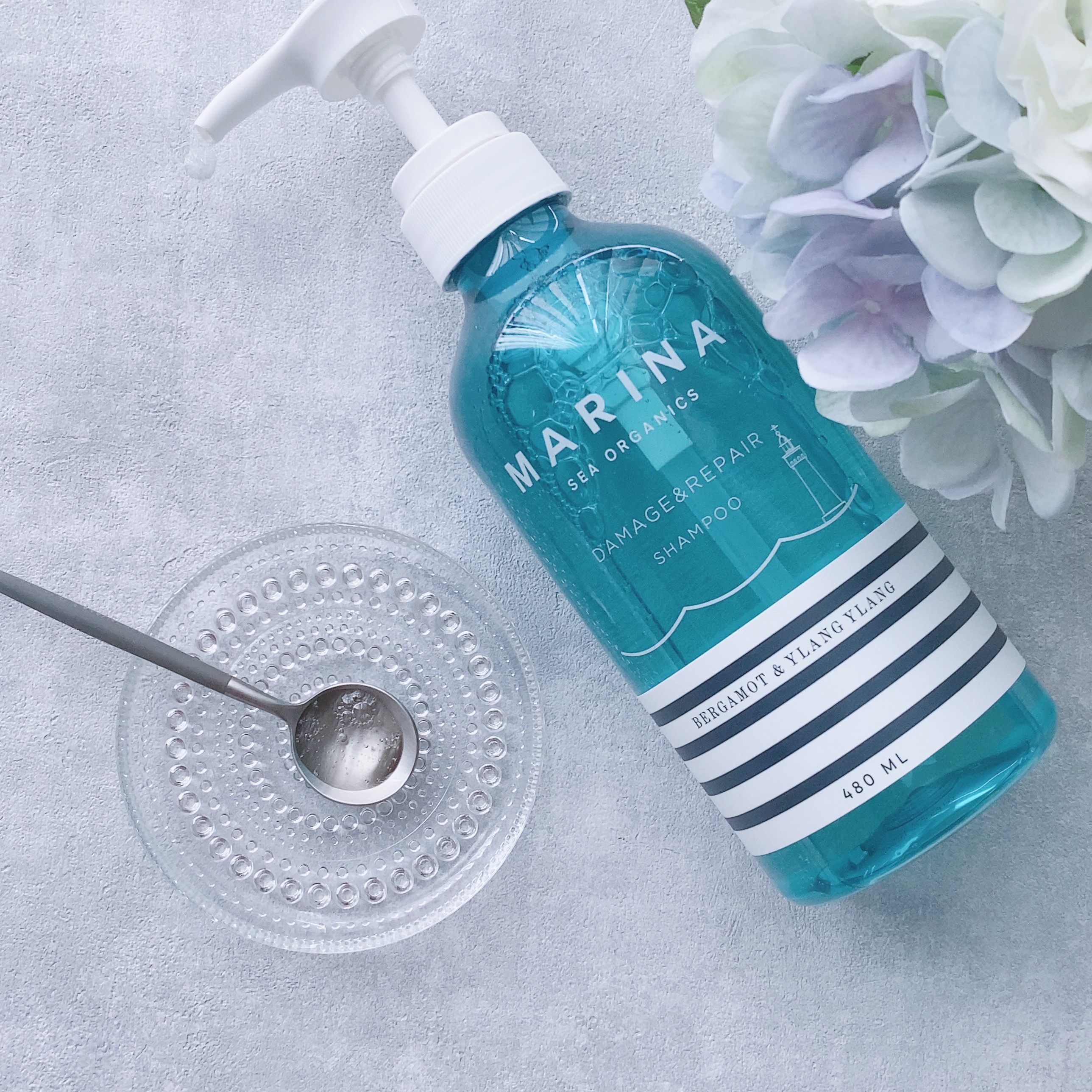 ダメージリペアシャンプー＆トリートメント/マリーナシーオーガニック/市販シャンプーを使ったクチコミ（3枚目）