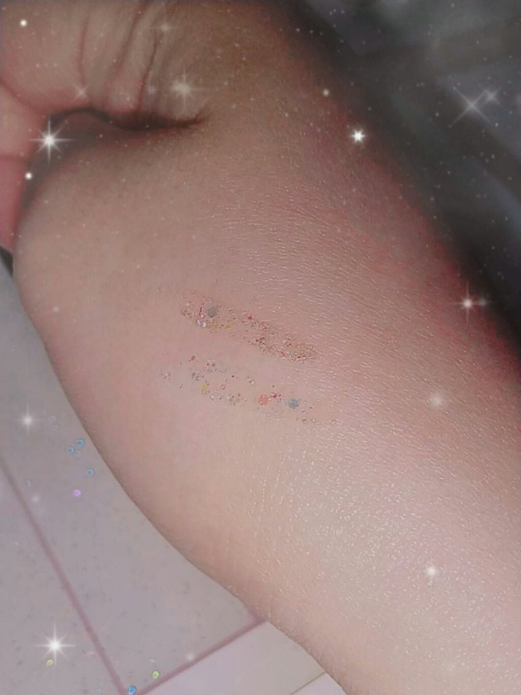 リキッド グリッター シャドウ/rom&nd/グリッターを使ったクチコミ(5枚目)