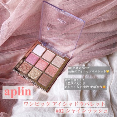 ワンピックアイシャドウパレット/APLIN/アイシャドウパレットを使ったクチコミ（2枚目）