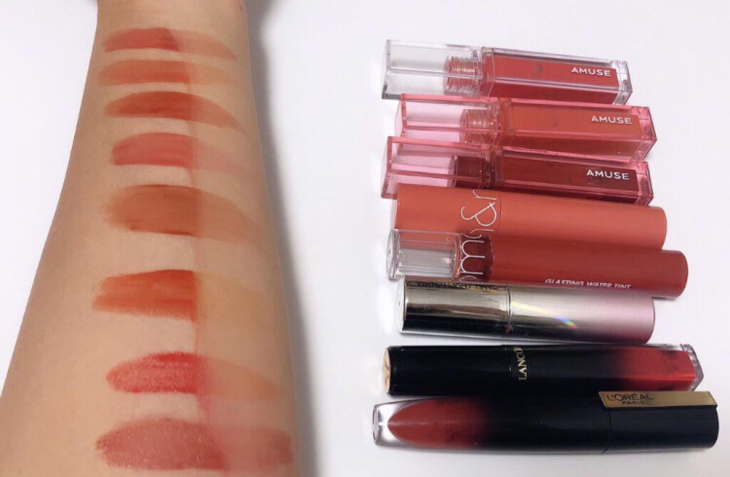 ジューシーラスティングティント/rom&nd/リップティントを使ったクチコミ（3枚目）