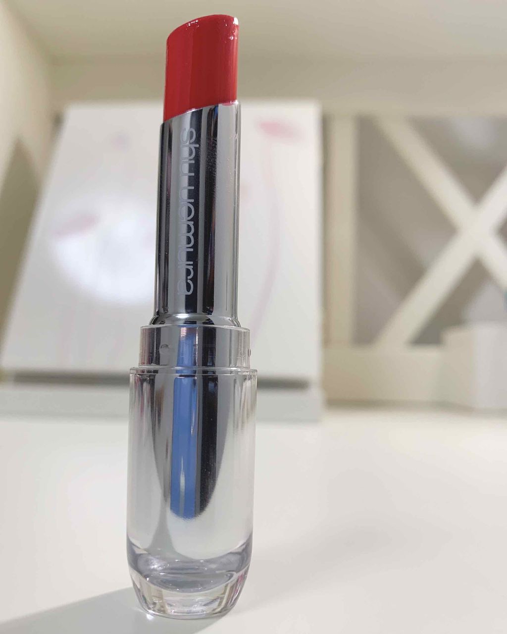 ルージュ アンリミテッド シアーシャイン/shu uemura/口紅を使ったクチコミ(2枚目)