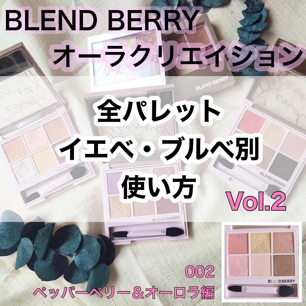 オーラクリエイション 002 ペッパーベリー＆オーロラ/BLEND BERRY/アイシャドウパレットを使ったクチコミ（1枚目）