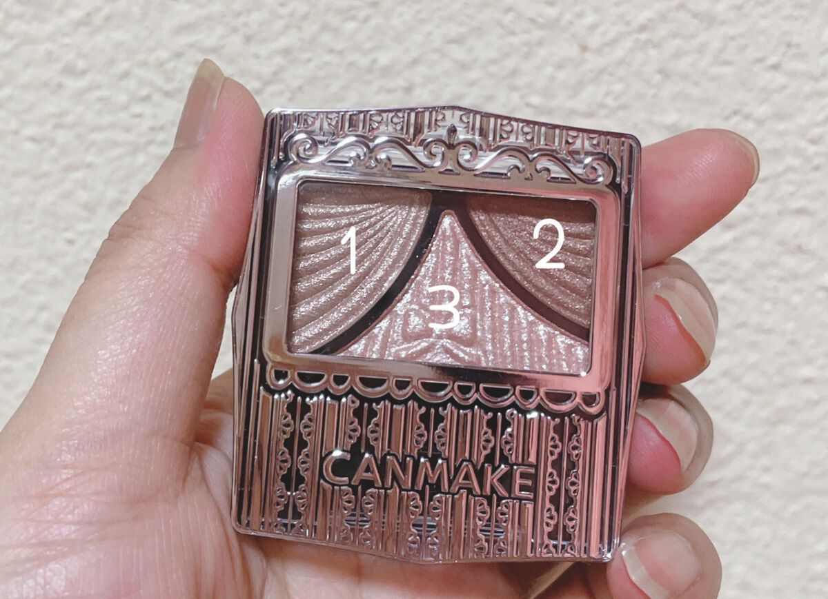 ジューシーピュアアイズ/キャンメイク/アイシャドウパレットを使ったクチコミ(2枚目)