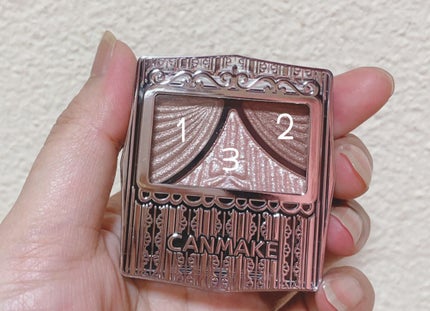 ジューシーピュアアイズ/キャンメイク/アイシャドウパレットを使ったクチコミ(2枚目)