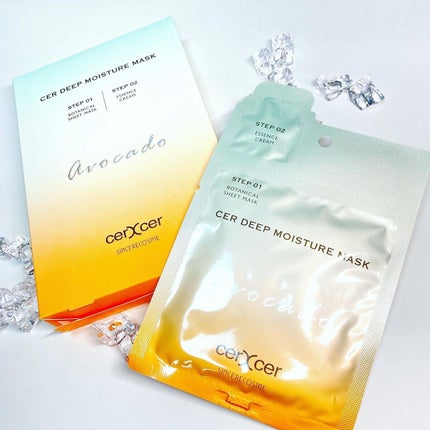 ディープモイスチャー マスク (ケアクリーム付き)/cerXcer/シートマスク・パックを使ったクチコミ(5枚目)