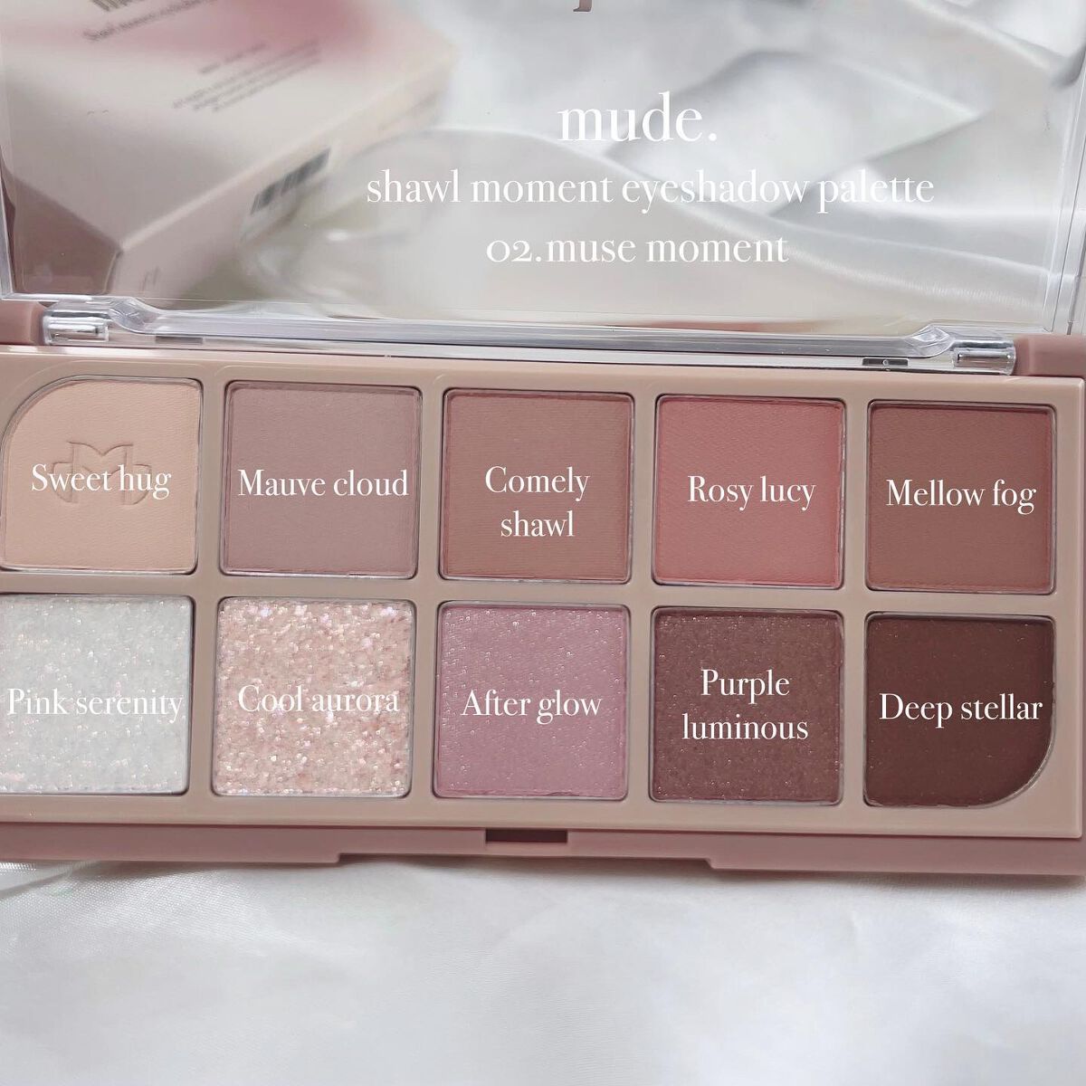 MDショールモーメント アイシャドウパレット/mude./アイシャドウパレットを使ったクチコミ（2枚目）