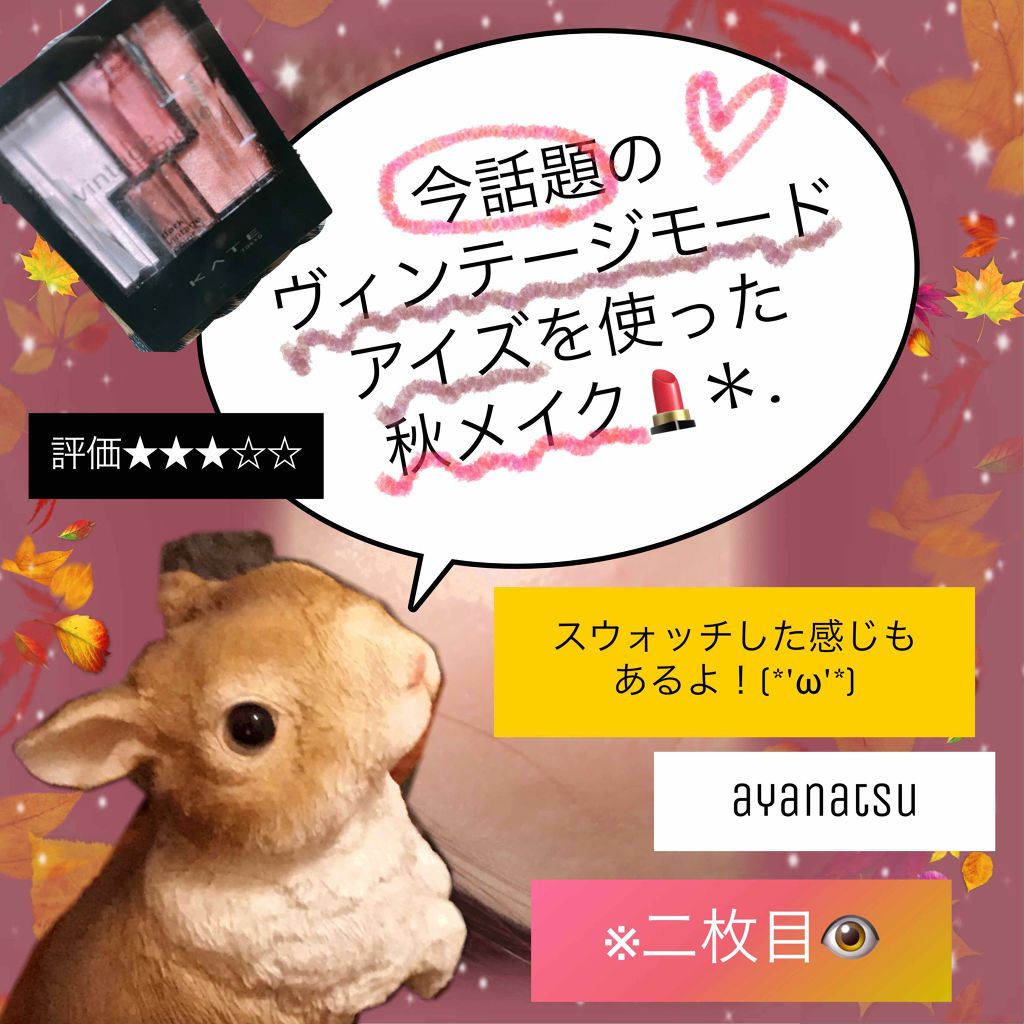 ヴィンテージモードアイズ/KATE/アイシャドウパレットを使ったクチコミ（1枚目）