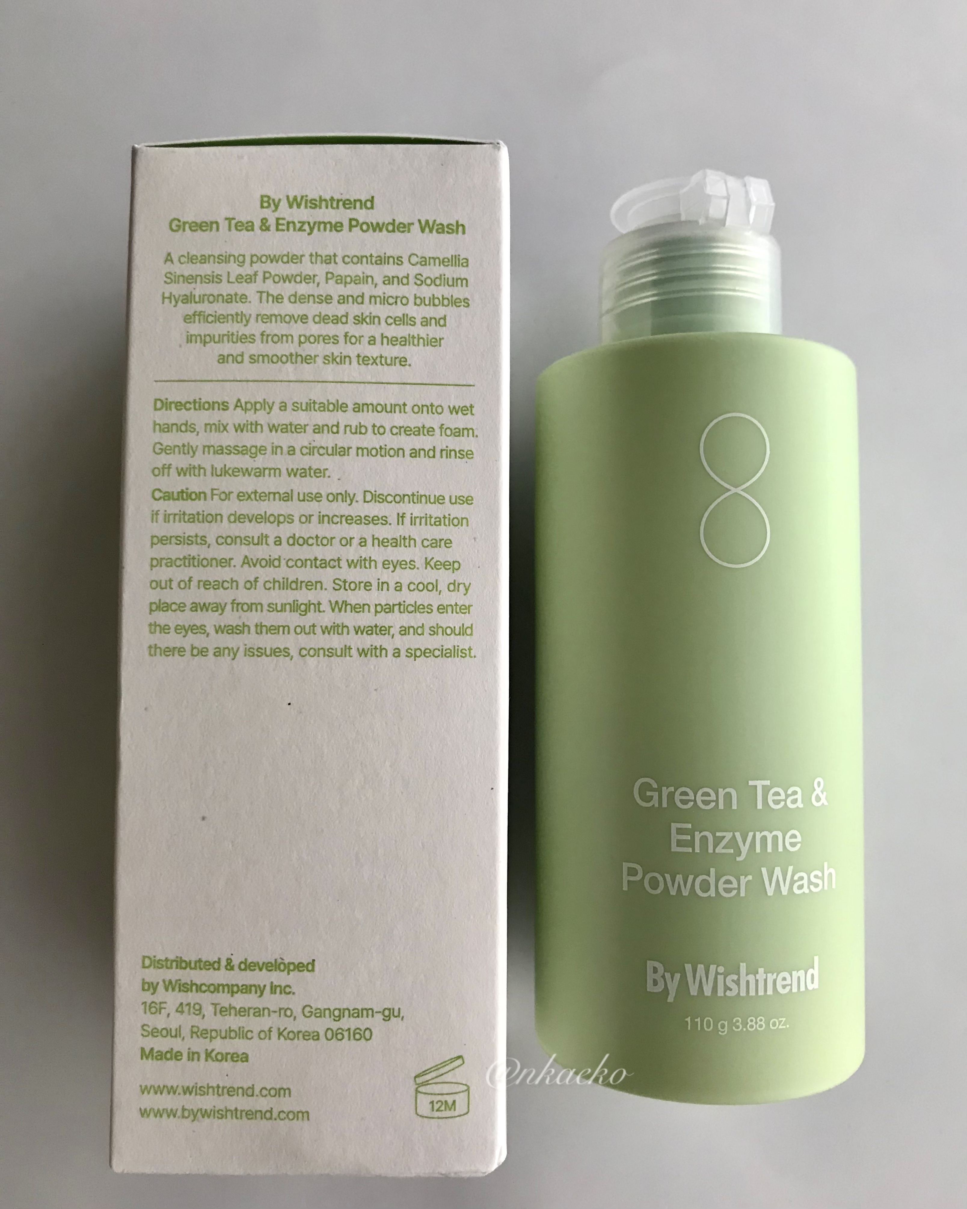 グリーンティー&エンザイムパウダーウォッシュ/By Wishtrend/洗顔パウダーを使ったクチコミ（3枚目）