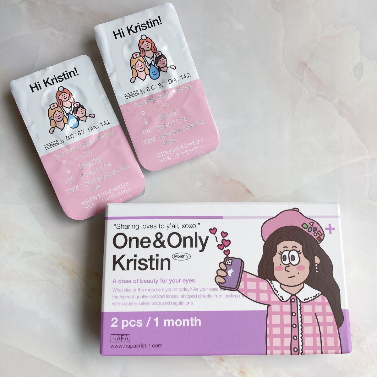 One & Only Kristin/Hapa kristin/カラーコンタクトレンズを使ったクチコミ(5枚目)