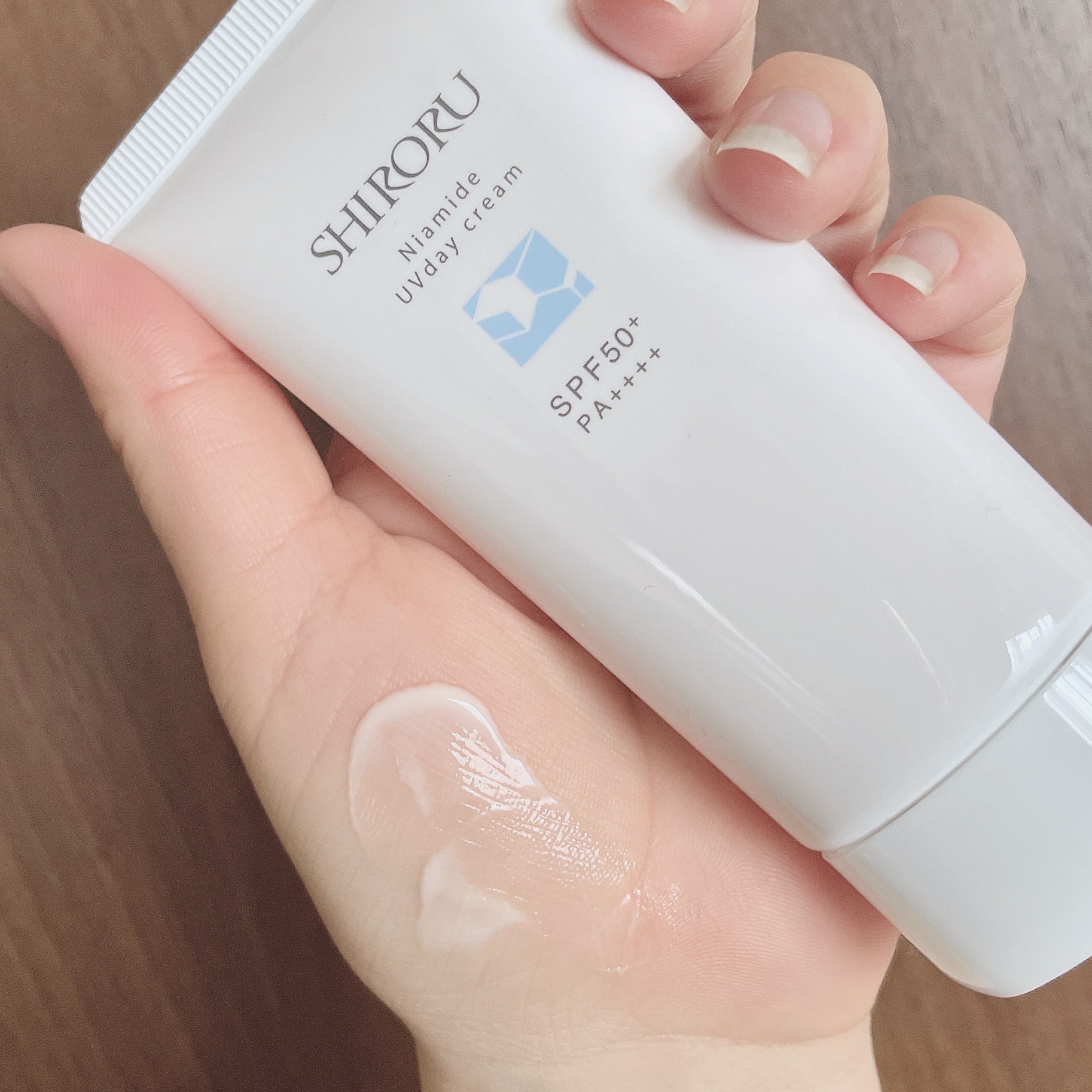 ナイアミドUVデイクリーム/SHIRORU/日焼け止めクリームを使ったクチコミ（1枚目）
