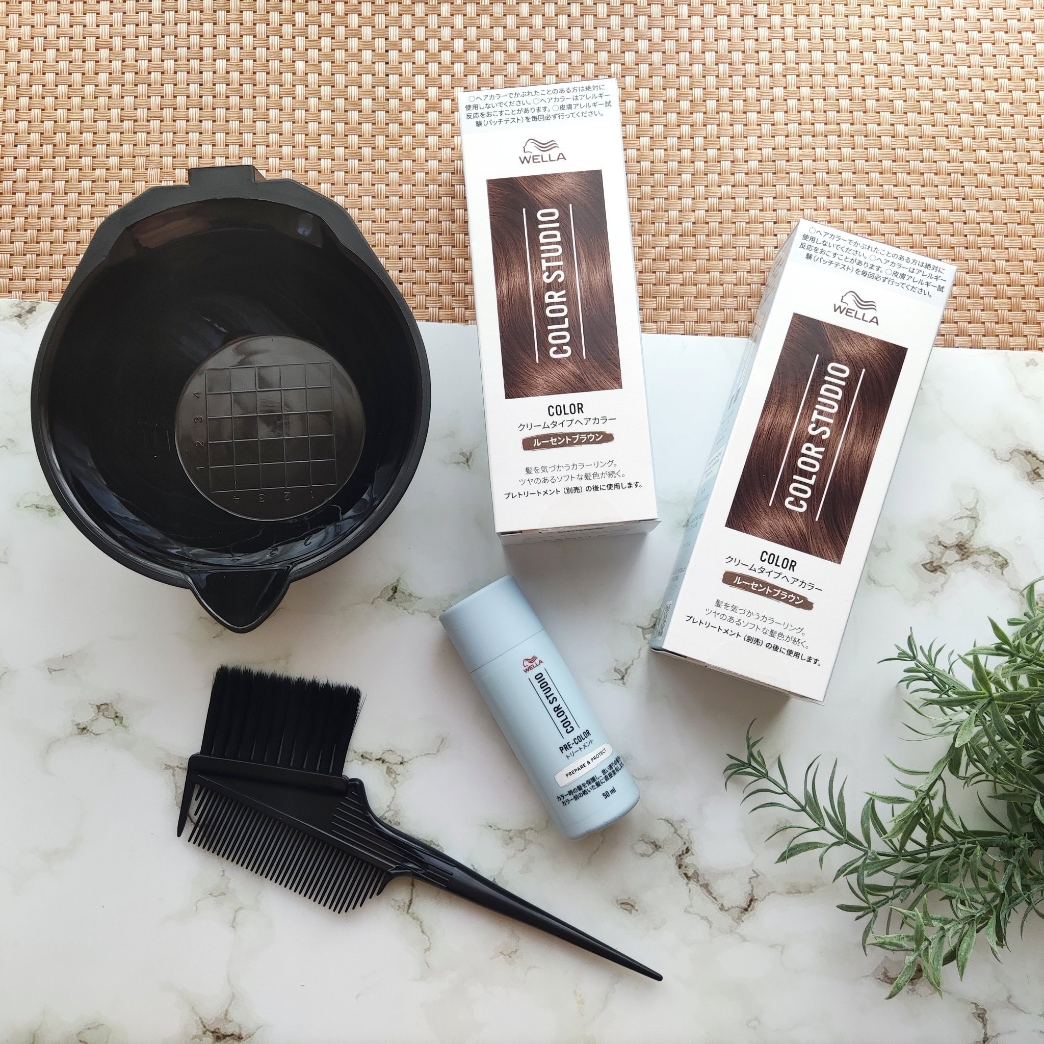 ウエラ カラースタジオ クリームタイプヘアカラー/ウエラ/ヘアカラーを使ったクチコミ（2枚目）