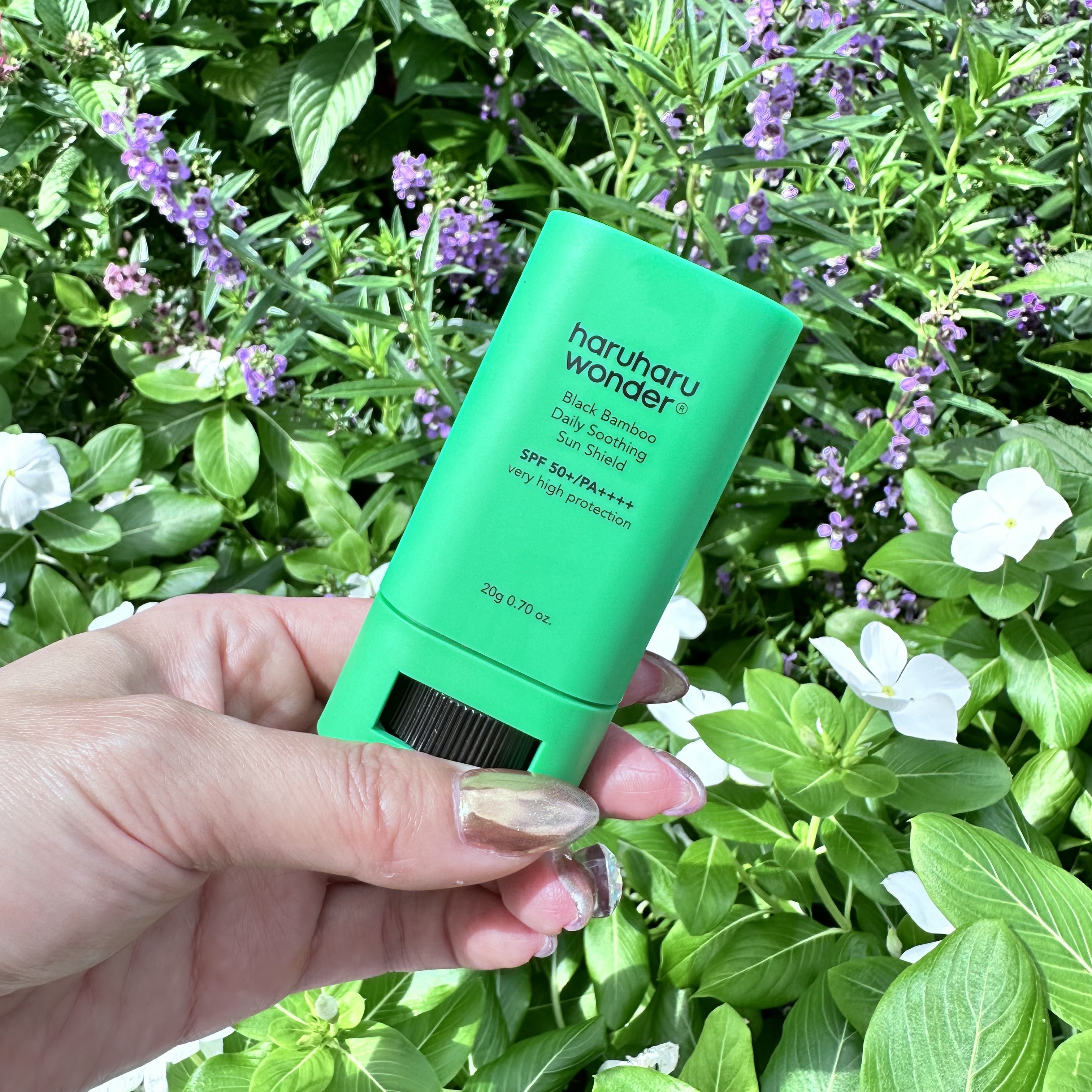 ブラックバンブーデイリー スージングサンシールド 20g SPF 50+/PA++++/haruharu wonder/日焼け止めスティックを使ったクチコミ（3枚目）