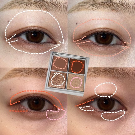 THE アイパレR/b idol/アイシャドウパレットを使ったクチコミ(2枚目)