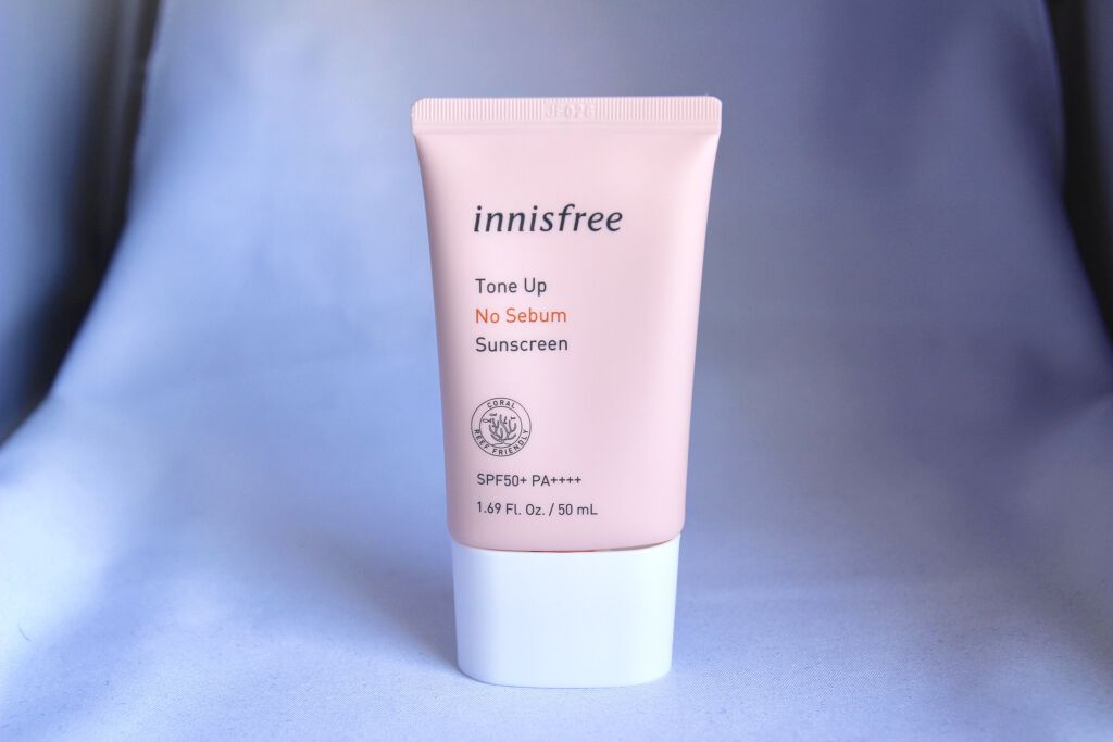 トーンアップ ノーセバム サンスクリーン SPF50+ PA++++/innisfree/日焼け止めクリームを使ったクチコミ（1枚目）